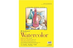 Pro-Art Strathmore 11-Inch by 15-Inch Watercolor Cold Press Paper Pad, 12-Sheet