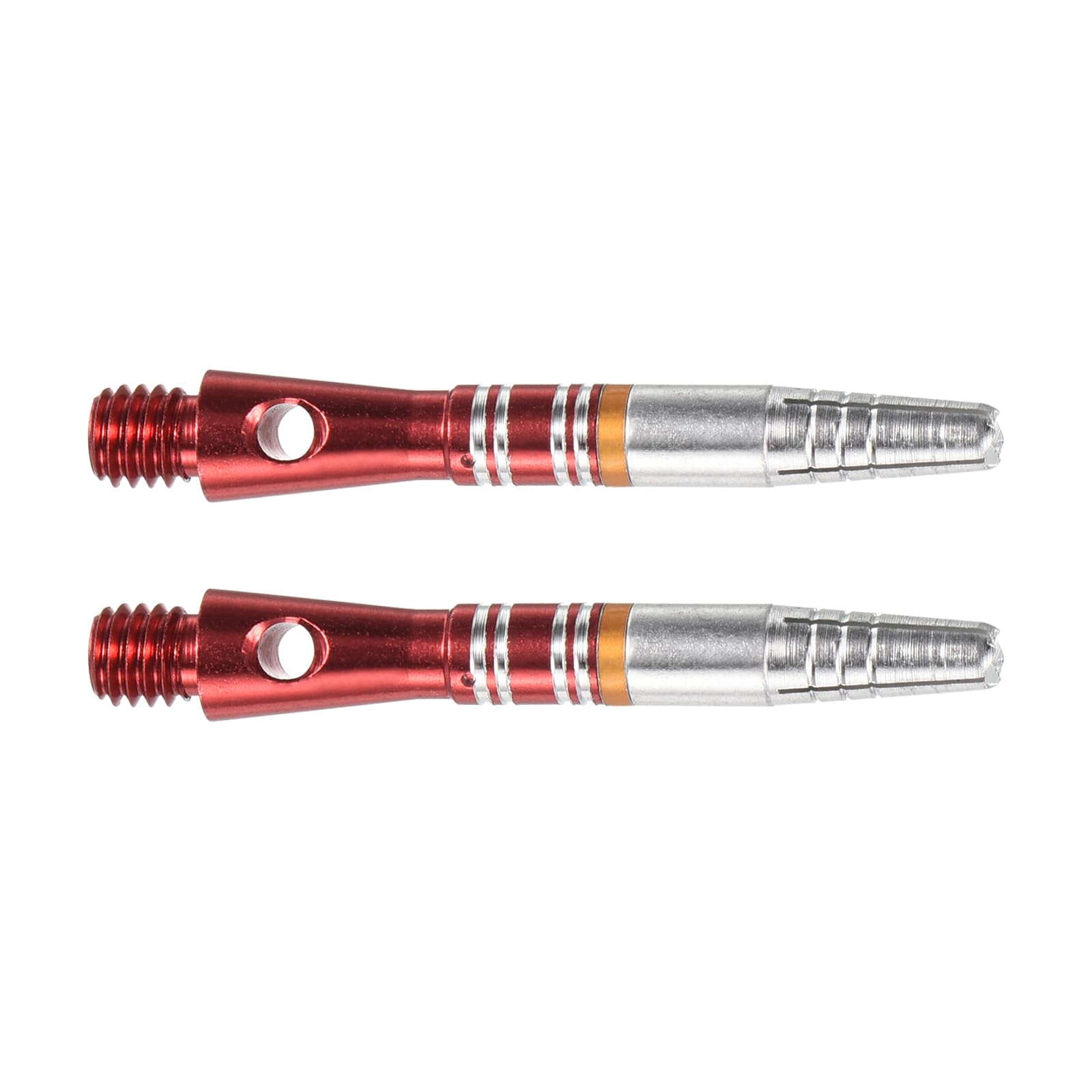 M METERXITY 2 Pack Darts Shafts - Aluminum Darts Stems Medium 2BA Thread, Apply to Darts Games/Darts Sports/Entertainmence (35mm, Red)