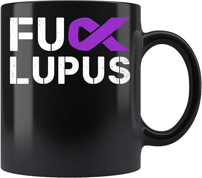 Fuck Lupus Lupus Awareness Month Purple Ribbon Coffee Mug