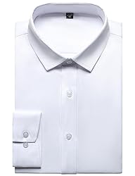 JEMITOP Men's Stretch Wrinkle Free Dress Shirts