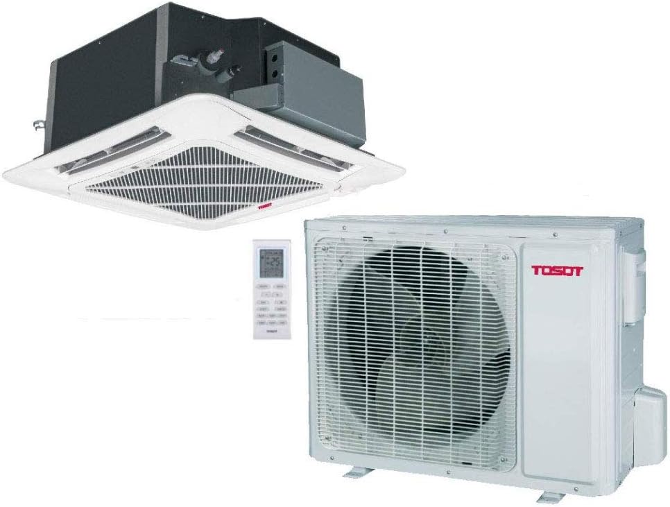 TOSOT 36,000 BTU Single Zone Split AIR Conditioner 3 Ton SEER 16 Ceiling Cassette Heat Pump System