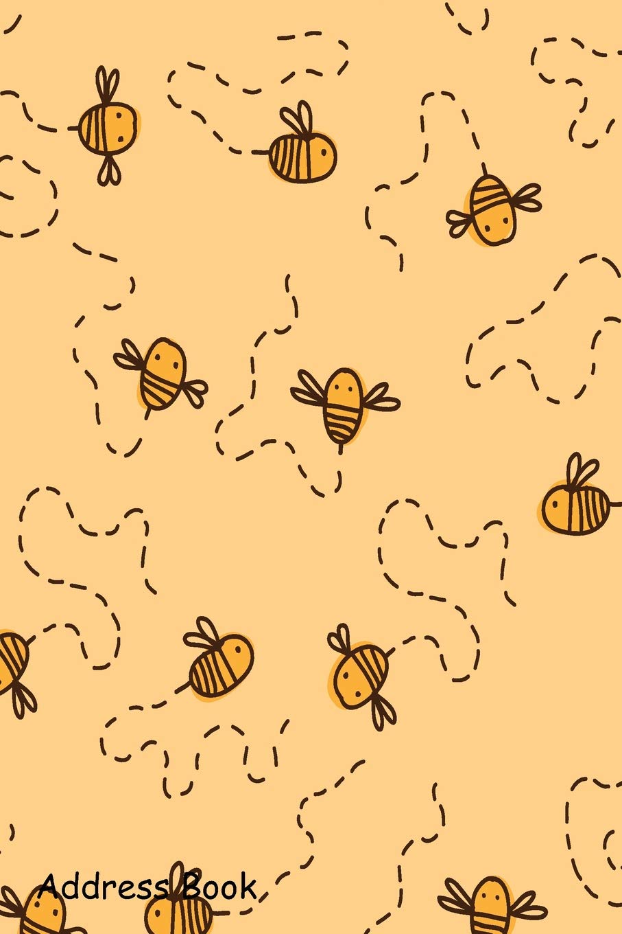 Address Book: For Contacts, Addresses, Phone, Email, Note,Emergency Contacts,Alphabetical Index With Cute Bee Drawing