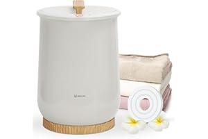 KEENRAY Towel Warmers for Bathroom, Bucket-Style Towel Warmer with Auto Shut Off and 60min Keep Warm Feature, Large Towel Warmer for Oversize Towels Bathrobes Blankets(Grey)