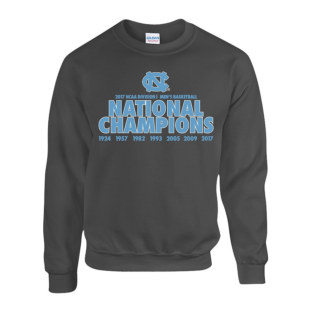 North Carolina Tar Heels 2017 National Basketball Champs Crewneck