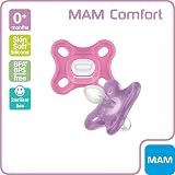 MAM Comfort Soother 0-3 Months 2 Pack with Steriliser Case Pink/Cream view 2