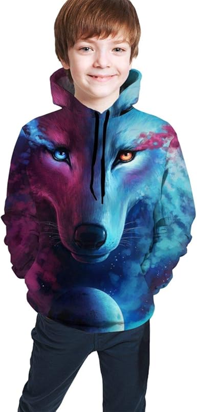 blue wolf hoodie