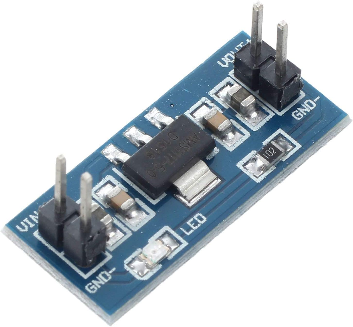 UIOTEC 10 PCS DC-DC 4.5V-7V to 5.0V AMS1117-5.0V Power Supply Module Voltage Regulator*