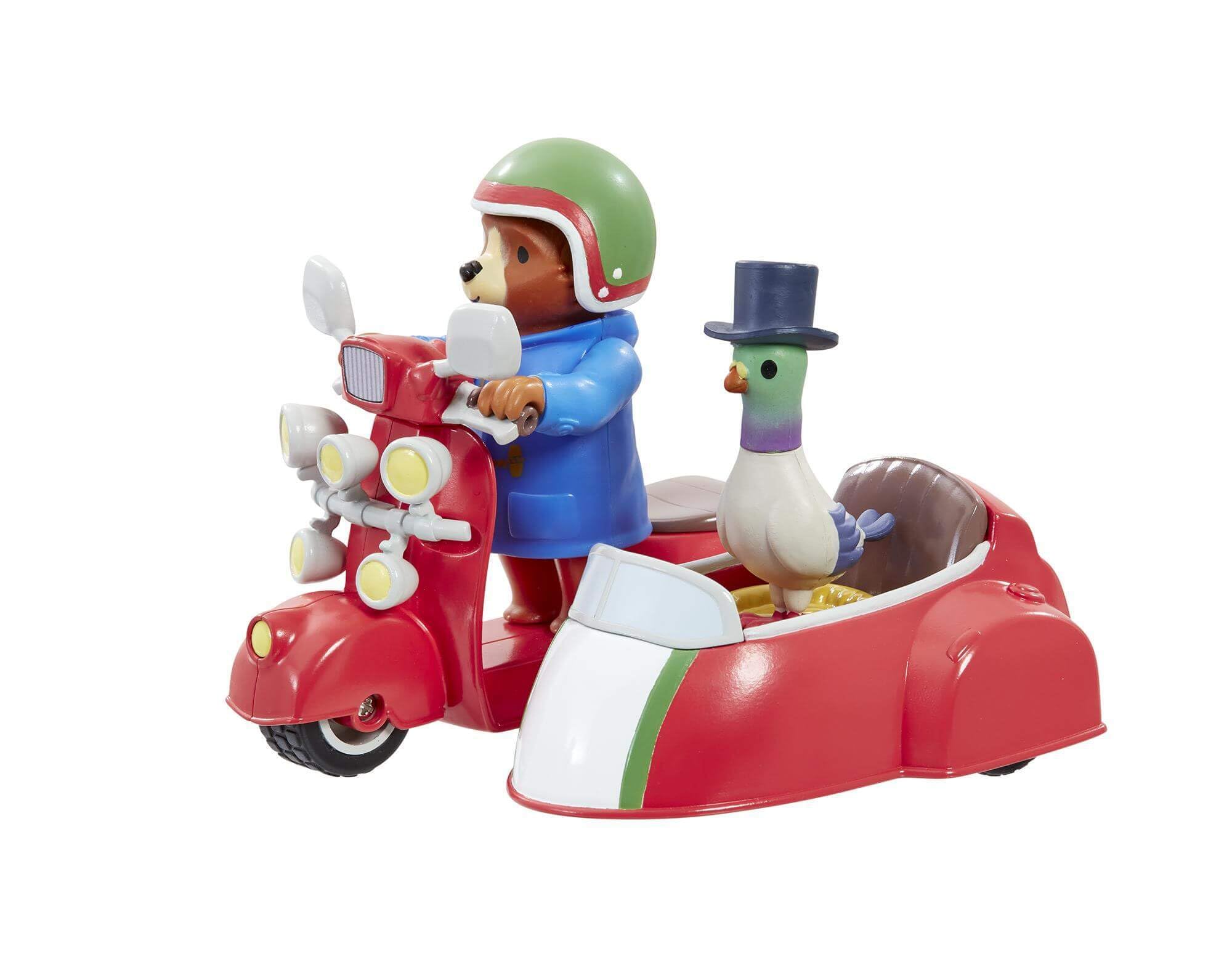 Rainbow Designs Paddington Bear Playset - Paddington Bear's Bike and Side Car from Award-Winning TV Series with Movable Wheels for Adventurous Explorations