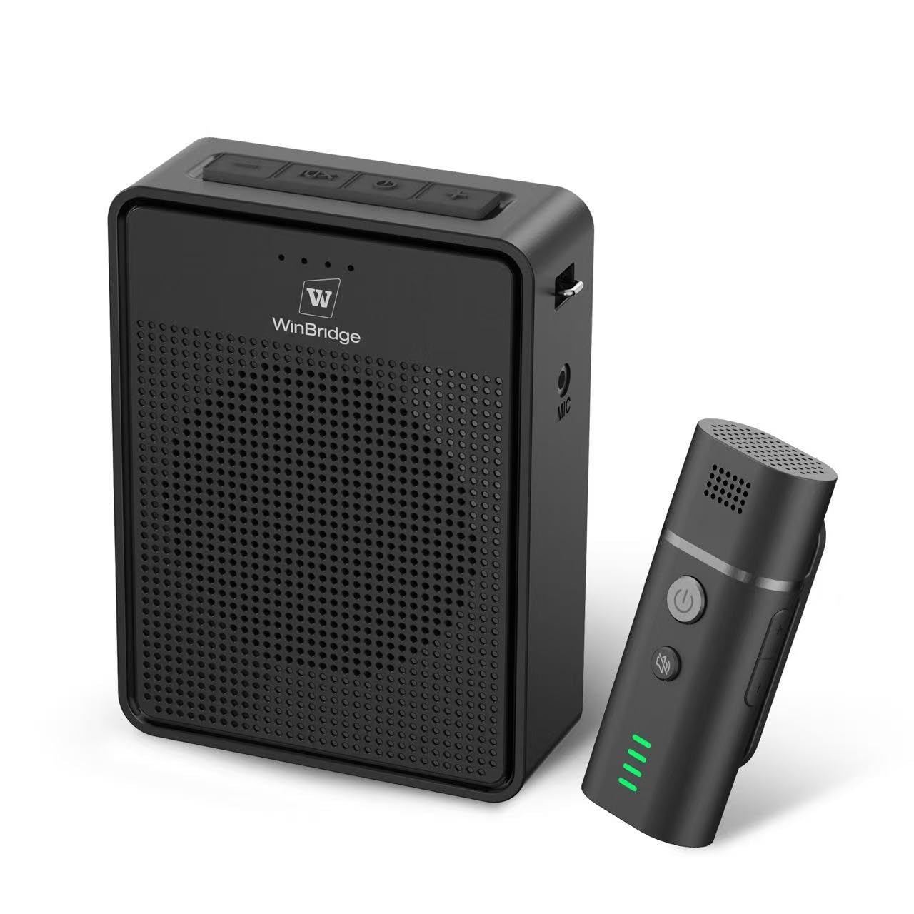 Photo 1 of Wireless Voice Amplifier with Bluetooth Lavalier Microphone, Professional Noise Reduction Portable Microphone with Speaker, Mini Megaphone with Clip on/Lapel Mic for Teachers Classroom Tour Guide B006