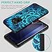 Galaxy S9 Case, ZUSLAB Pattern Design Armor, Shockproof Rubber Bumper, Drop Resistant Heavy Duty Protective Cover for Samsung S9, 2018 (Blue Mandala)