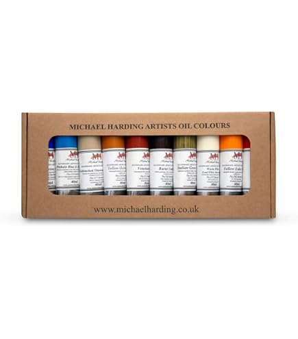 Michael Harding Oil Paint Set - Contemporary Portrait Colors, 6 Tubes X 40ml