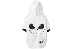 Coomour Dog Halloween Hoodies Pet Cute Ghost Costume Outfit for Dogs Cats Puppy T-Shirt Clothes (S)