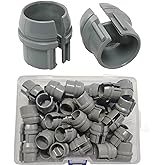 (Pack of 50) Axiomdeals 1/2" Plastic Cable Connectors Non-Metallic Snap in Style for Romex 14/2-10/3, 14/2, 12/2, 14/3 AWG El