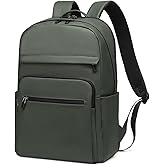 SUIKIHUM 16 inch Laptop Backpack for Men Women, Travel Backpack w/Anti-Theft Pocket, Business Backpack Lightweight Water-Resistant TSA Approved for Work College, Green