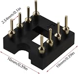 Be In Your Mind 20Pcs Gold Plated 8 Pin DIP IC Socket 2.54mm Pitch OP-AMP view 4