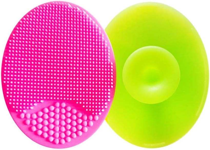 ULTRASONIC SILICONE MANUAL FACIAL SCRUBBER EXFOILATER – BY SAISHA - DEEP PORE CLEANSING TOOL – WATERPROOF BRUSH - BLACKHEAD REMOVER MAT - SOFT PADS – FACIAL BRUSH - SAFE FOR BABY SKIN – MEN AND WOMEN