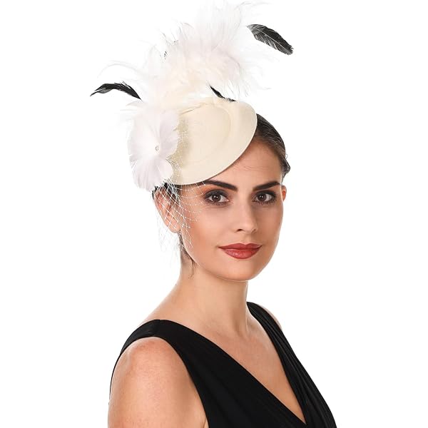 Lucky Leaf Fascinator Hats for Women Tea Party Cocktail 