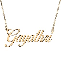 HUAN XUN Customized Custom Simple Any Name Necklace