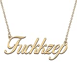 HUAN XUN Customized Custom Simple Any Name Necklace