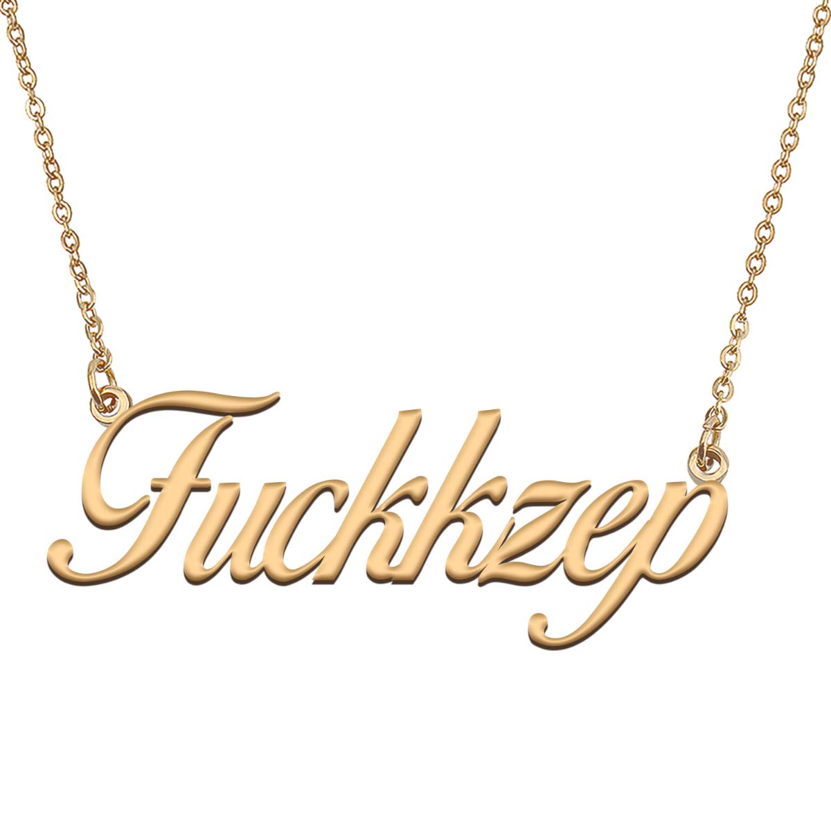 HUAN XUN Customized Custom Simple Any Name Necklace