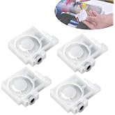 4PCS Printer Ink Damper Replacement Stable Ink Supply Anti-Clogging White | Fit for Epson P408 R1900 R1390 L1800 L1400 R2000 R2400 L1300 T50 L805 DTF Document Photo Printer Cartridge Accessories