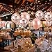 Rose Gold Birthday Decorations,MMTX Happy Birthday Banner Bunting for Girls and Women with 32 Latex Balloons 12 Confetti Balloons Foil Balloons Party Supplies