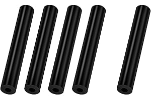 VEHARVIM Sun Visor Repair Kit for Jeep Wrangler, 5 Visor Tubes for Driver & Passenger Side Car Sun Visor, Black