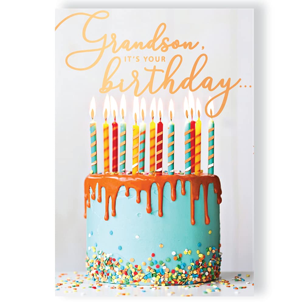 It's Your Birthday Grandson Musical Birthday Card Sings"Happy Birthday to You" HBMIP014