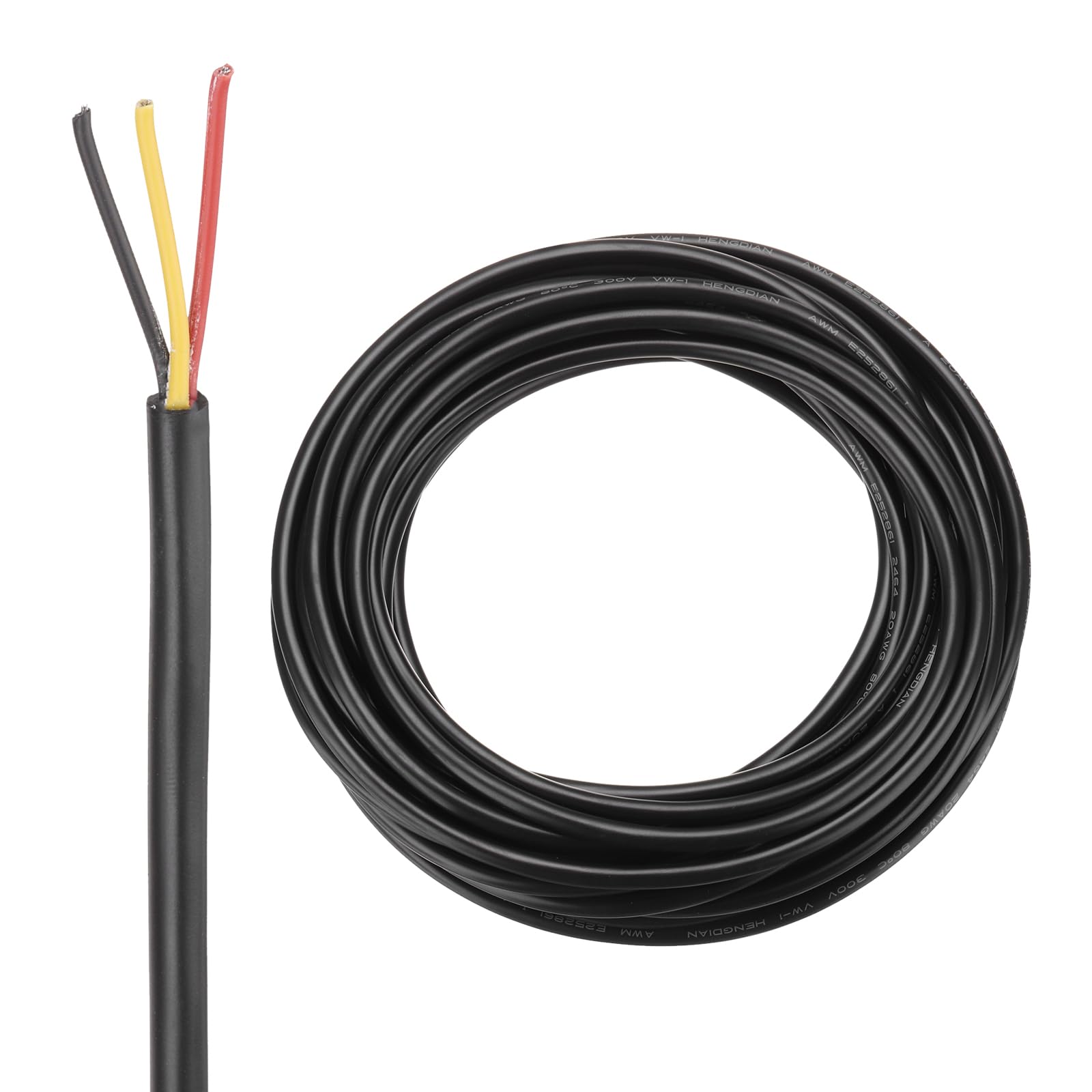 DMiotech 22AWG 22/3 3 Core CNC Wire (30 FT) UL2464 Tinned Copper Core 22 Gauge Cable Speaker Wire Electrical Wire Extension Cord for CNC Router Machine,Electrical Appliance