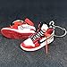 Pair Air Jordan 1 I High Retro Off White Chicago Bulls OG Sneakers Shoes 3D Keychain Figure