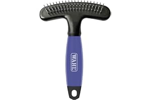 Wahl Canada Double Row Rake & Shedding Blade, Rotating Pins and Blade Teeth, Great to Remove Loose Fur and Reduce Shedding, C