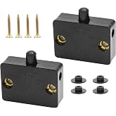 LifCratms 2Pcs Cabinet Lamp Switch, Black | Automatic Door Light Switch, Wardrobe Touch Switches, For Cabinet Closet Wardrobe Pantry, Applicable to 12V 24V 110V
