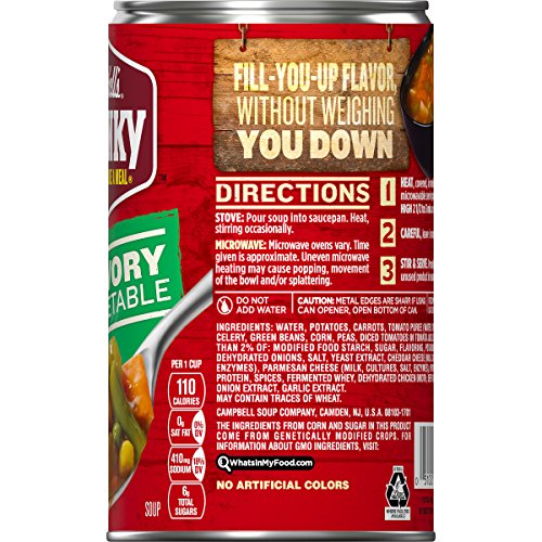 Campbell's Chunky Healthy Request Savory Vegetables Soup, 18.8 oz. Can (Pack of 12)
