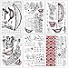 6 Sheets Temporary Tattoos Joker and Harley Quinn Suicide Squad for Cosplay Costumes and Halloween