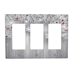 Christmas Snowflake Planks Triple Rocker Light