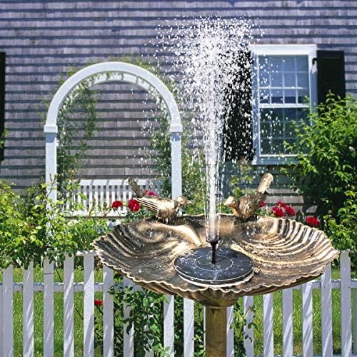 CONXWAN Solar Fountain for Bird Bath, 2.5W Solar Water Fountain Pump