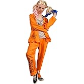 DSplay Women's Cool Prisoner Uniform Costume