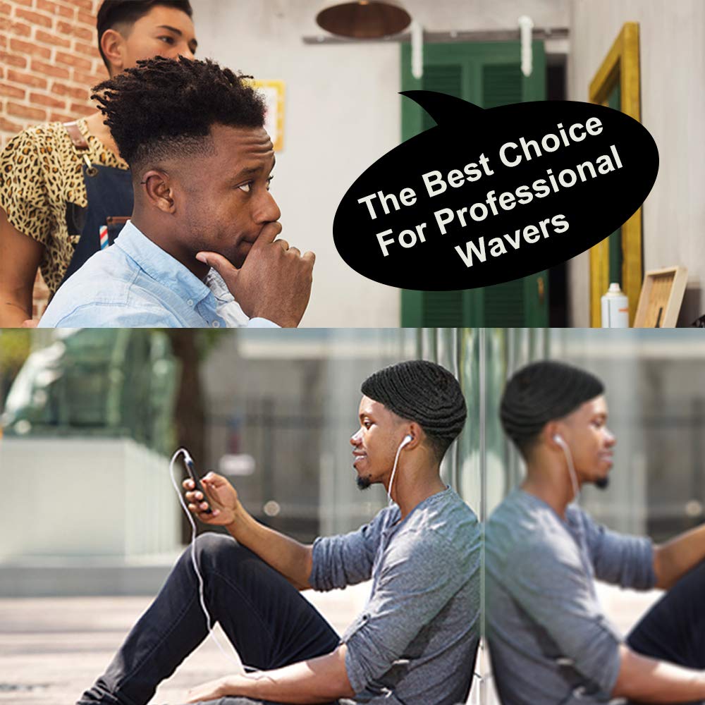 DURALA Premium Wave Caps for Men, Good Compression Cap Over Durag for 360, 540, 720 Waves