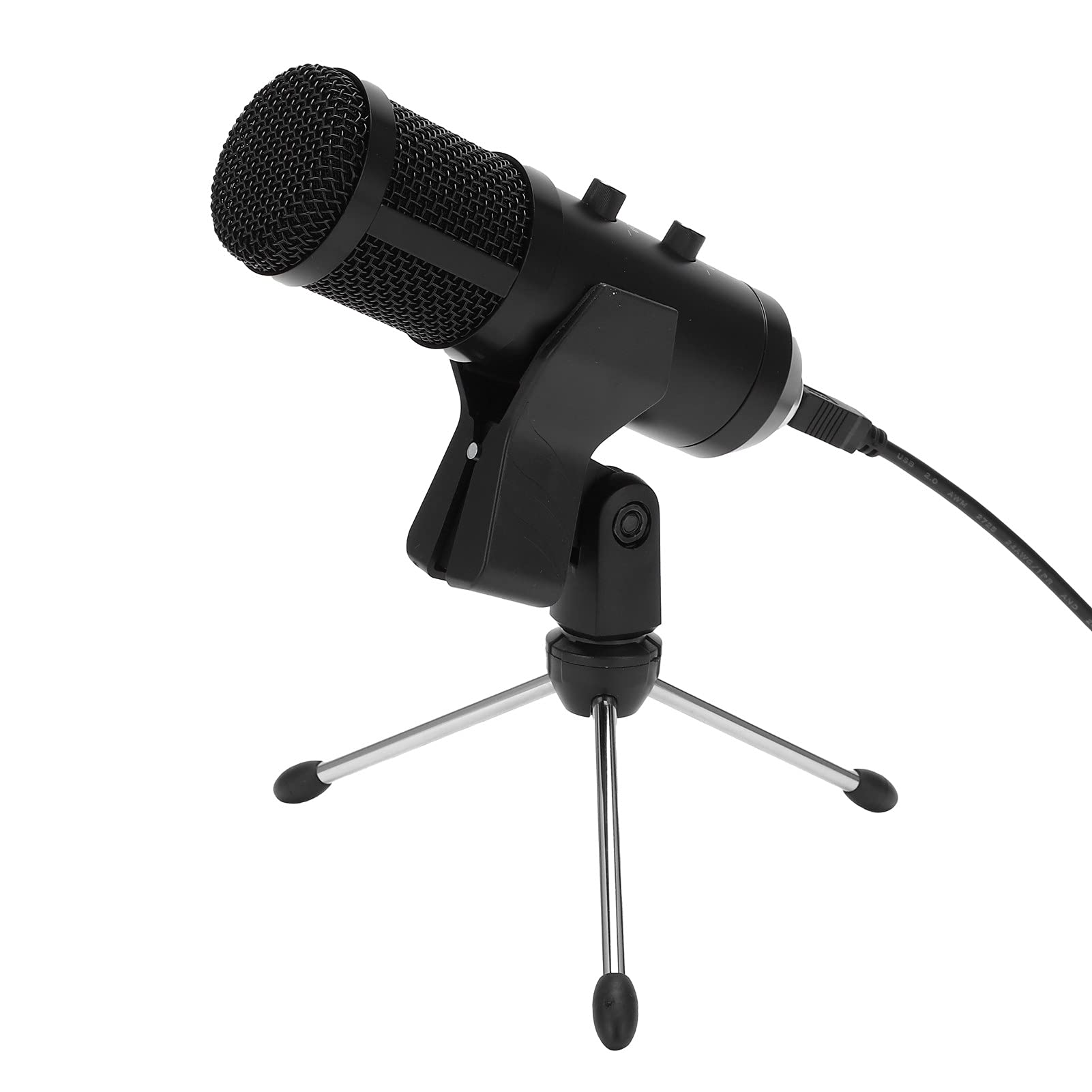 Microphone, Adjustable Multifunctional Noise Elimination Handheld Mic with Tripod Stand for Podcasting for Zoom Meeting for Live Streaming for Gaming