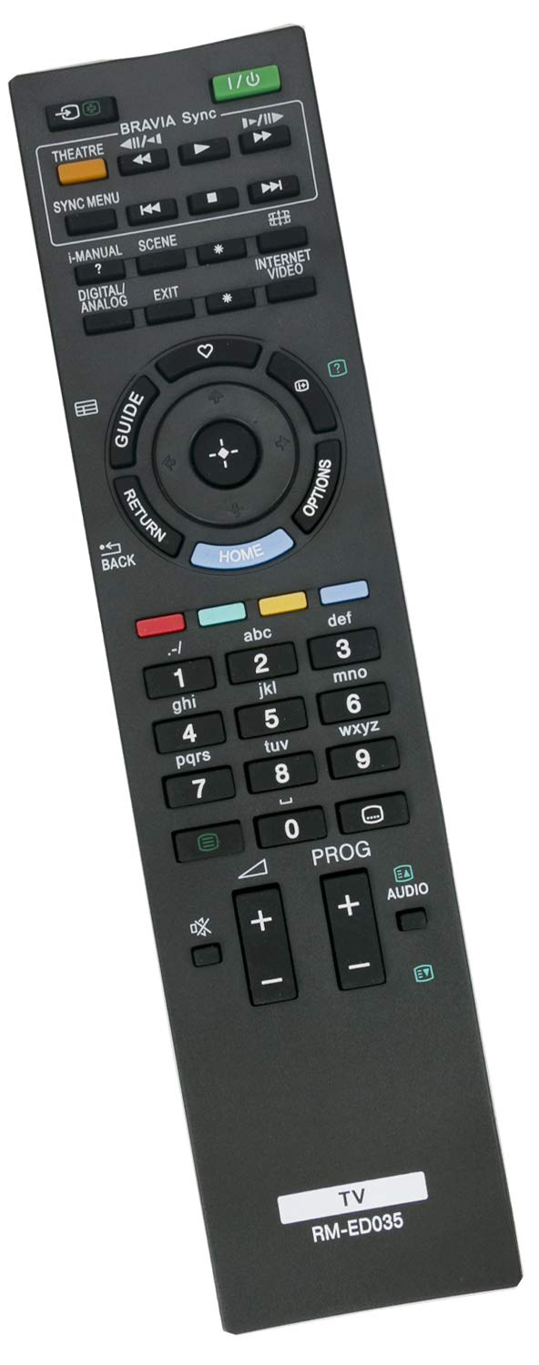 ALLIMITY RM-ED035 148770012 Remote Control Replace for Sony LCD Digital Color Bravia TV KDL-60EX705 KDL-60EX700 KDL-46EX500 KDL-32EX705 KDL-32EX700 KDL-32EX508 KDL-32EX504 KDL-32EX503 KDL-32EX500