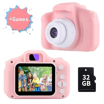 TekHome Cámara de Fotos para Niños con Juegos, 32GB Tarjeta SD y ...