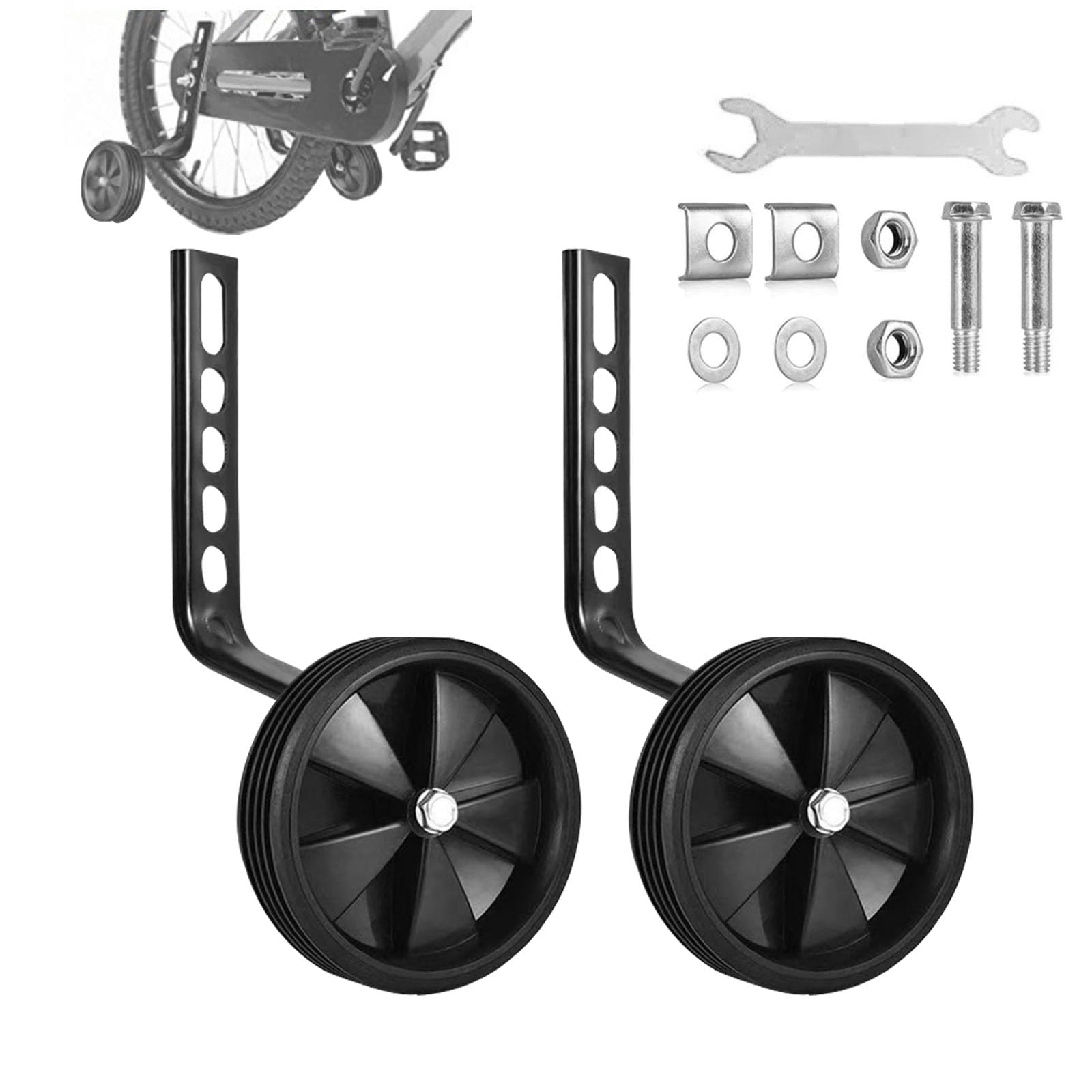 Stabilisers for Childs Bike, 2 Pack Training Wheels for Kids Bike Stabilisers for Kids Bicycle 12 14 16 18 20 Inch Single Speed