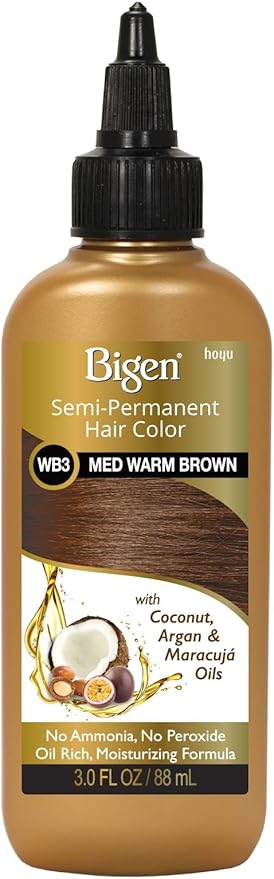 Bigen Semi Permanent Haircolor Wb3 Medium Warm Brown 3 Ounce