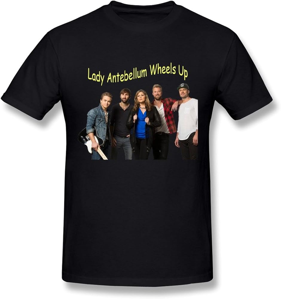 WunoD Men's Lady Antebellum Wheels Up Tour 2015 T-Shirt