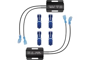 SAFEGO Led Resistor - Car Load Resistors 2 Pcs 50W 30hm Load Resistors - Fix LED Bulb Fast Hyper Flash Turn Signal Blink Error Code