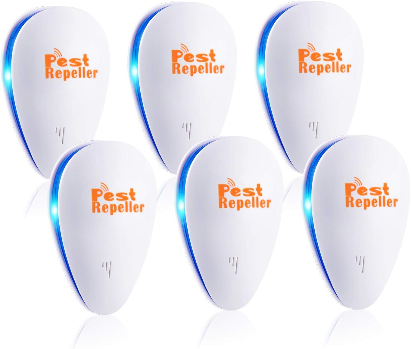 Bocianelli Ultrasonic Pest Repeller, Pest Repellent 6 Pack, Pest Control Set of Electronic Plug in Repellent Indoor : Garden & Outdoor