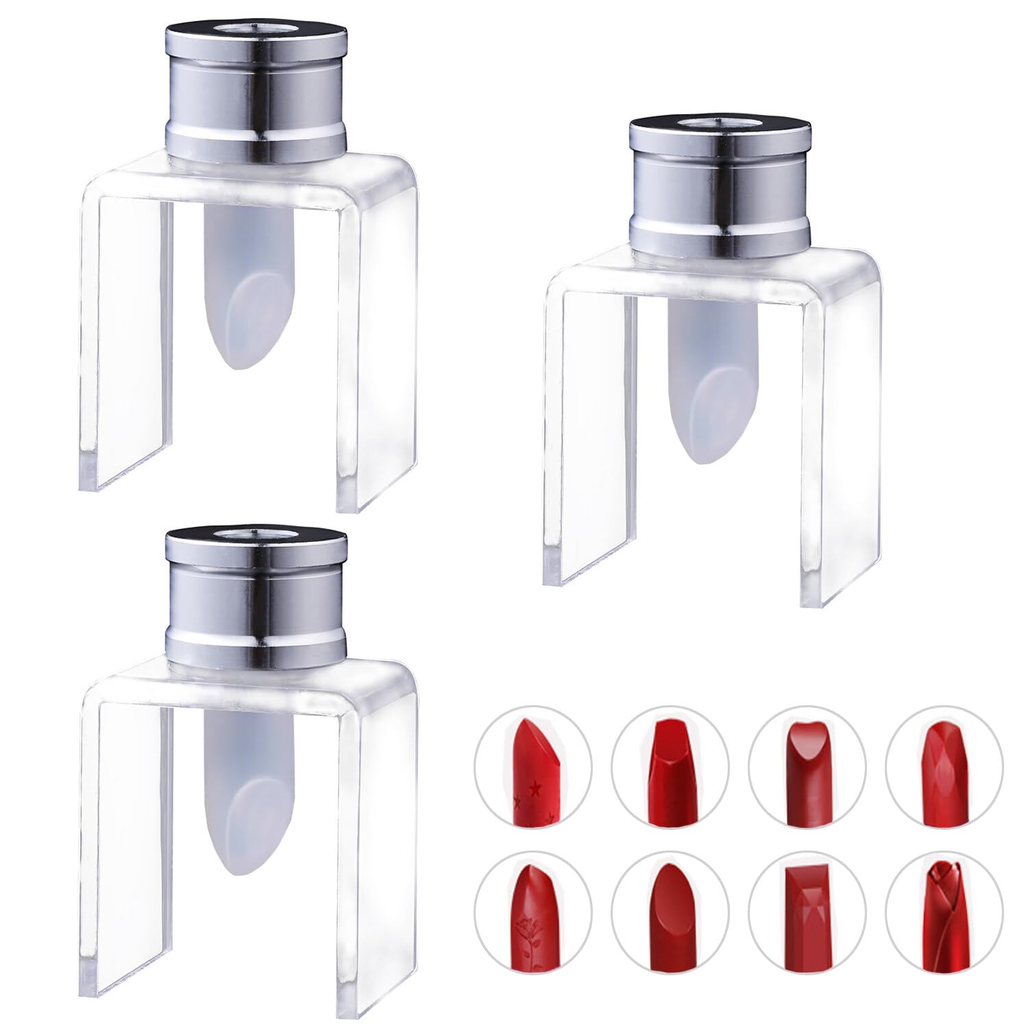 3PCS 12.1mm Silicone DIY Lipstick & Balm Kit with Filling Tube