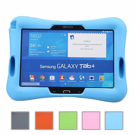 NEWSTYLE Samsung Galaxy Tab 4 10.1 Kinderfreundliche Silikon Hülle Schutzhülle Tasche Case für Samsung Tab 4 SM-T530/T531/T53