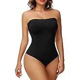 Strapless Shapewear Bodysuit for Women Thong Under Dress Bodysuit Tank Top