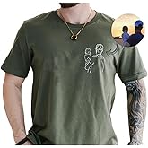 LOGGOL Custom Photo Shirt for Dad, Father's Day Unisex T-shirt, Personalized Dad Portrait Shirt, Dad Birthday Gifts, Gift for Dad Multi, Medium